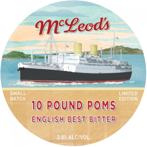 10 Pound Poms English Best Bitter Label