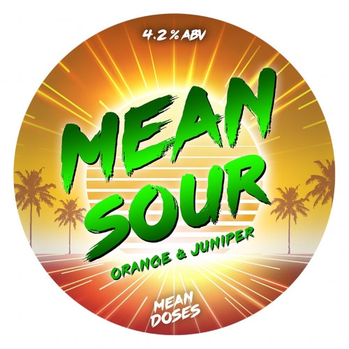 Mean Sour: Orange & Juniper Label